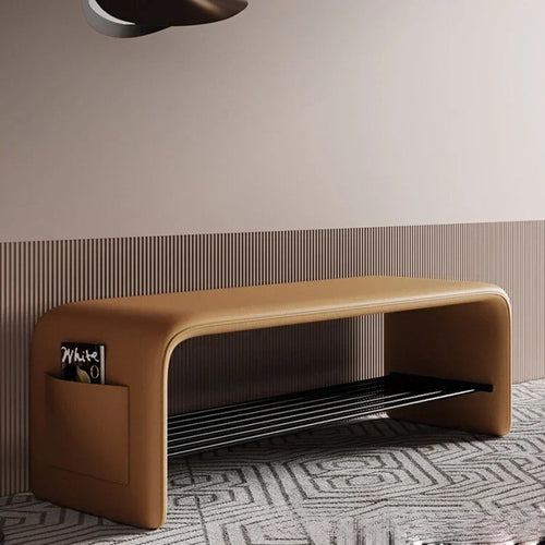 Doorway Shoe-changing Stool, Shoe Cabinet Storage, Two-purpose All-in-one Stool, Bedroom Simple Bedside Bench for Sitting - vue 2 sur 10