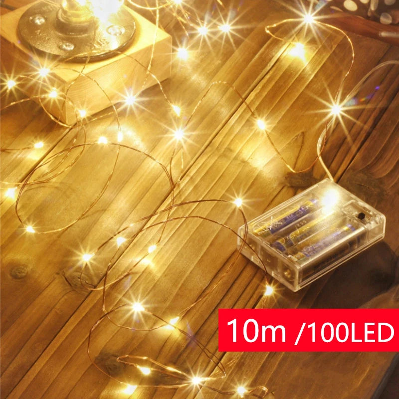 guirlande lumineuse led pour mariage fête jardin et décoration - vue 2 sur 9