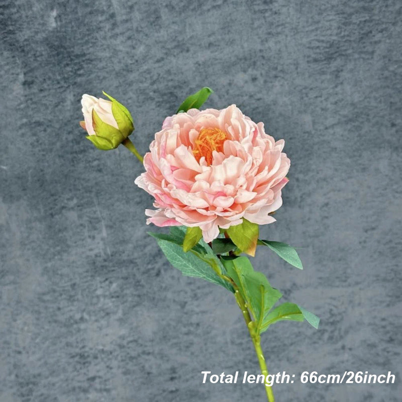 bouquet de pivoines artificielles en soie pour mariage et décoration intérieure
