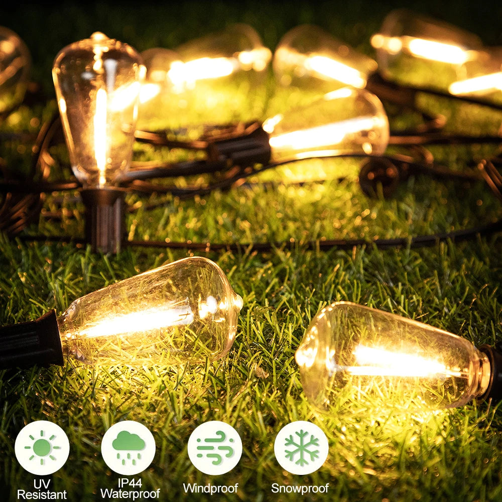 guirlande lumineuse extérieure à led pour jardin et balcon - vue 10 sur 10