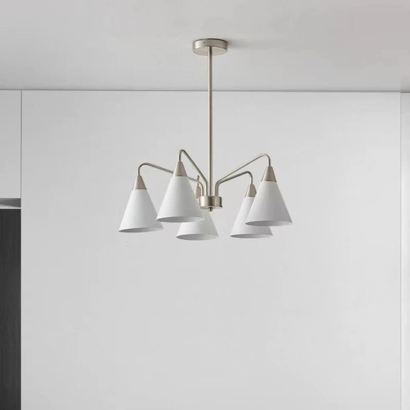 lustre moderne en fer design pour décoration intérieure lumineuse - vue 6 sur 7