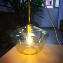 Moderne Glas-Pendelleuchte im kreativen nordischen Minimalismus