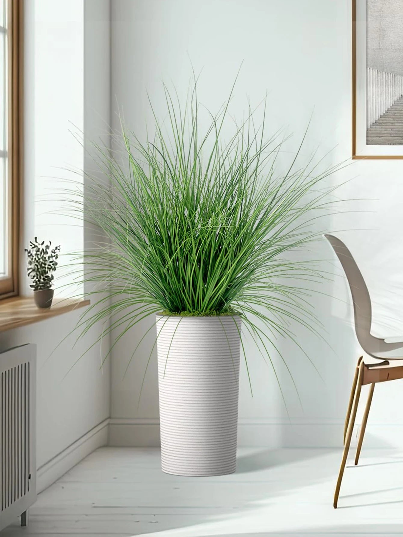 plantes artificielles herbe d'oignon pour mariage jardin décoration intérieure - vue 5 sur 7