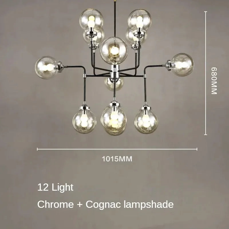 lustre artistique en verre pour décoration intérieure moderne - vue 20 sur 24