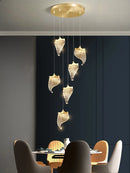 lustre moderne à led éclairage suspendu design pour espace contemporain