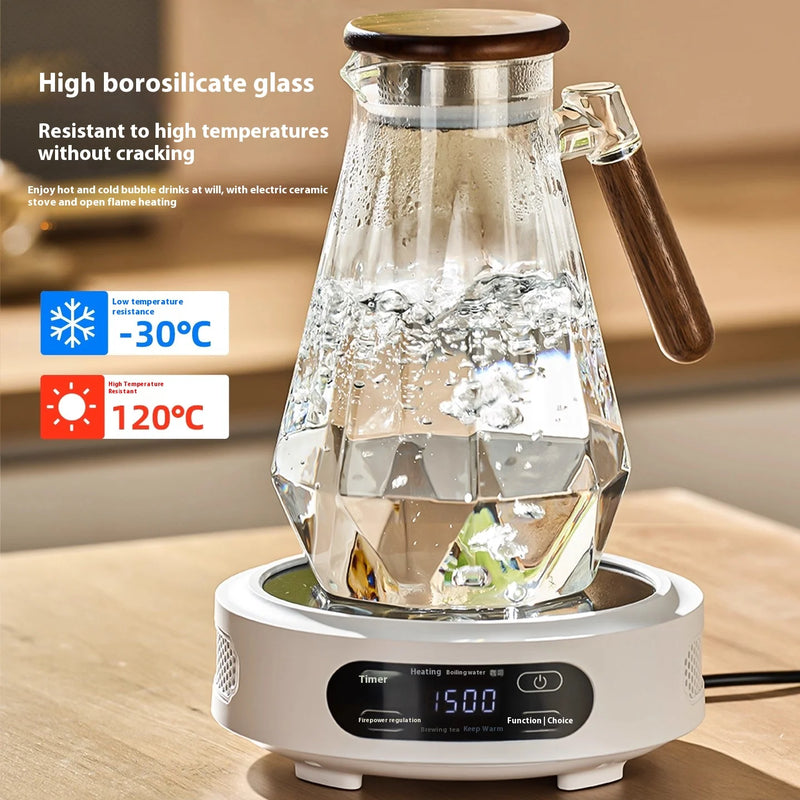 carafe eau verre epais grande capacite resistante chaleur