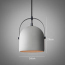 suspension en béton design abat-jour terrazzo style industriel créatif