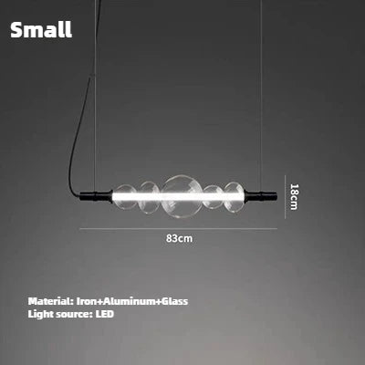 Moderner Bartresen mit hängender LED-Lichtleiste - vue 9 sur 9