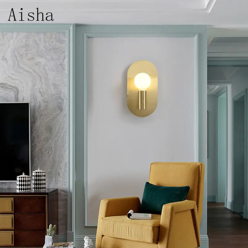applique murale ovale de luxe style nordique pour décoration intérieure - vue 3 sur 7