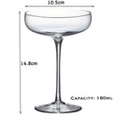 Lot de 2 verres coupe cristal 185 ml