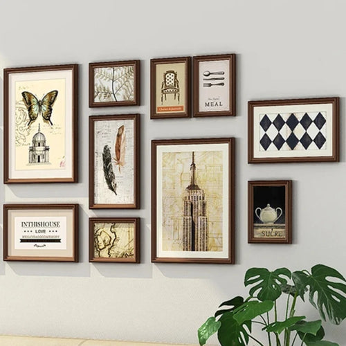 ensemble de cadres photo créatifs pour décoration moderne - vue 5 sur 8