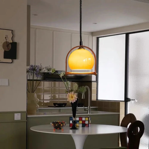 lustre en verre médiéval pour éclairage suspendu décoratif - vue 4 sur 7
