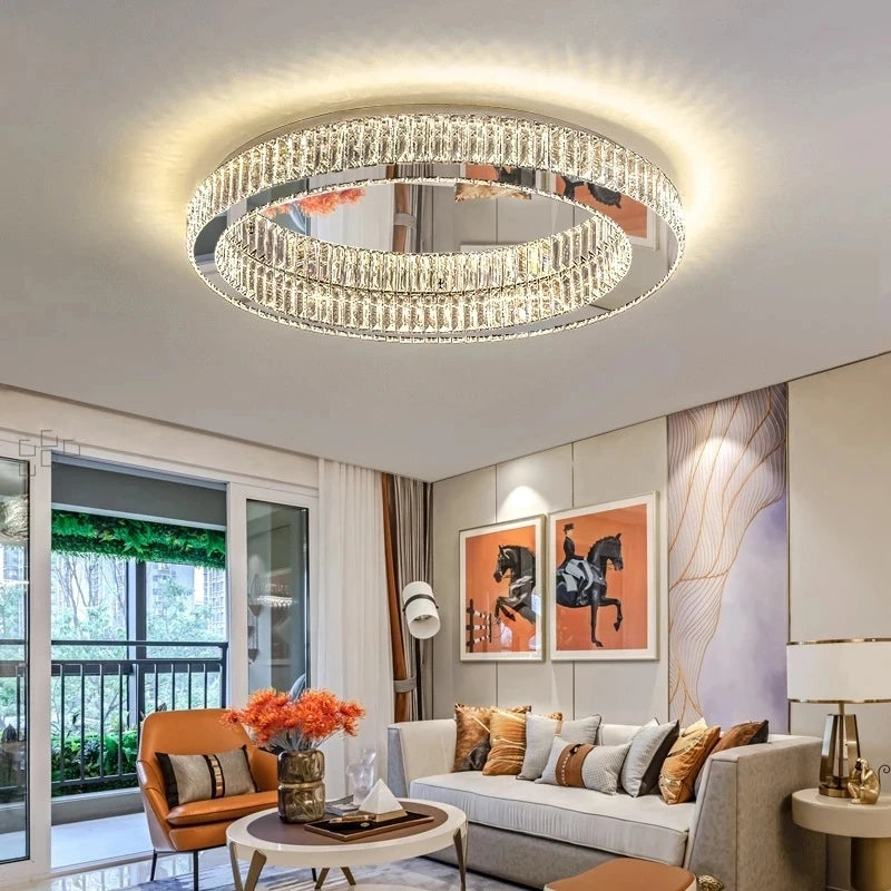 lustre de luxe postmoderne en cristal winfordo wf-xd006 - vue 4 sur 14