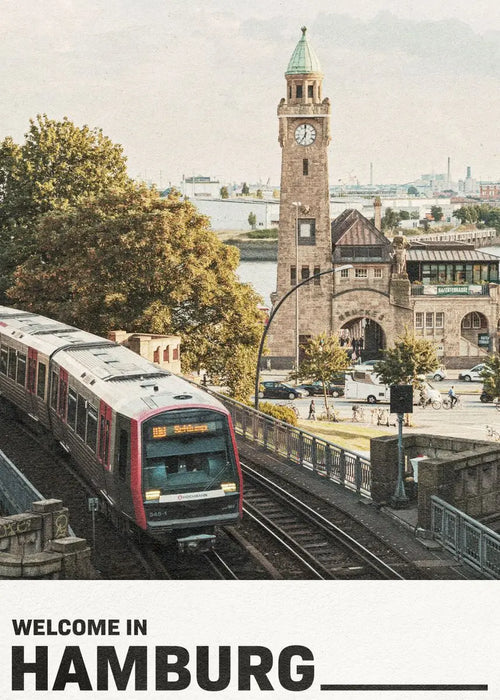 affiche artistique des villes allemandes pour décoration intérieure