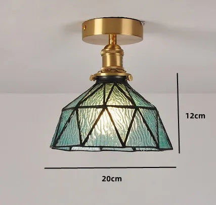 Moderner Glas-Deckenleuchte für innen und außen, lichtstark - vue 27 sur 30
