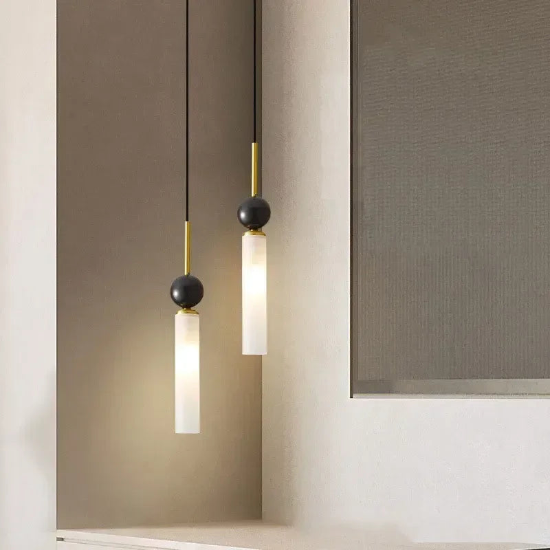 lustre moderne suspendu avec éclairage led décoratif intérieur - vue 6 sur 8