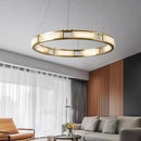 Runder LED-Marmor-Kronleuchter postmodern dimmbar