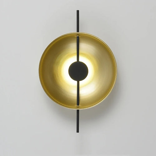 applique murale dorée à led style nordique design moderne élégance raffinée