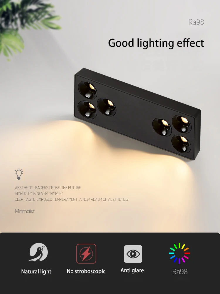 LED-Spot BRGT COB Aufbau aus Aluminium für modernes Interieur - vue 5 sur 8