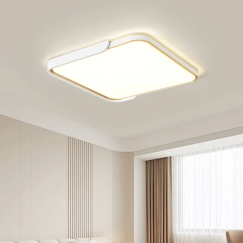 plafonnier led moderne avec télécommande design circulaire polyvalent - vue 4 sur 9