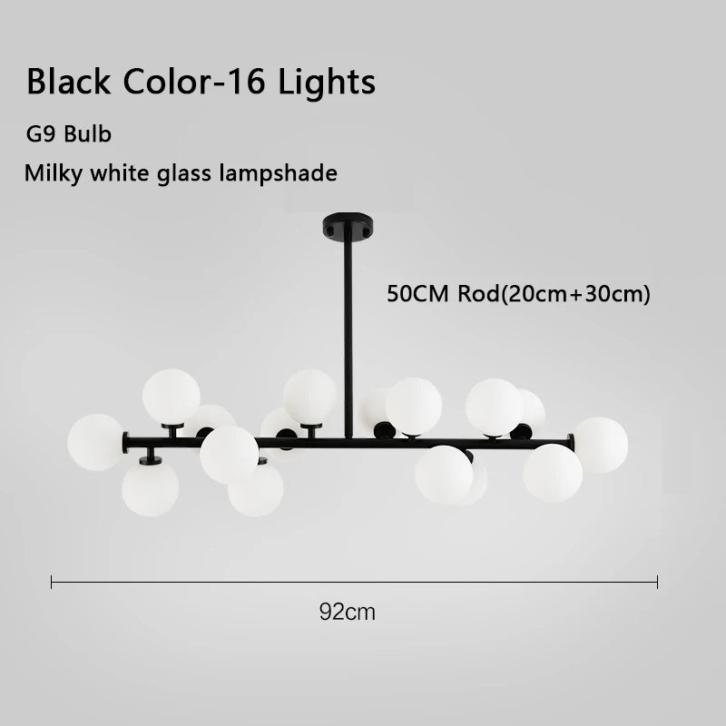 Design-Pendelleuchte im skandinavischen Stil aus Milchglas mit Halterung