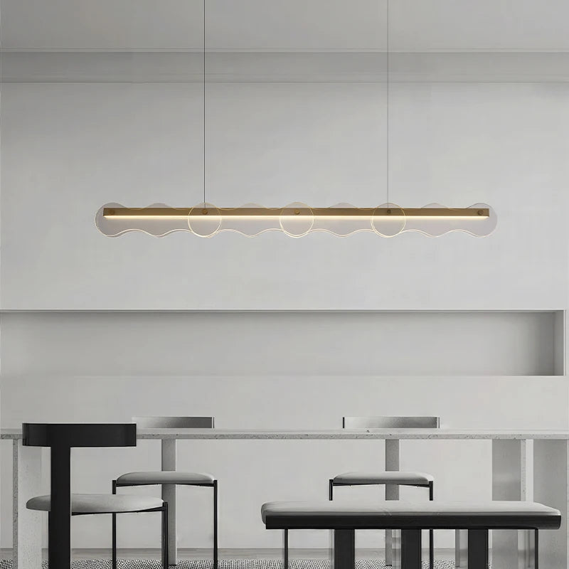 lustre créatif en verre pour ambiance moderne et élégante - vue 4 sur 8
