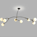 Nordischer Kronleuchter minimalistisches modernes Design mit eleganter Molekularstruktur