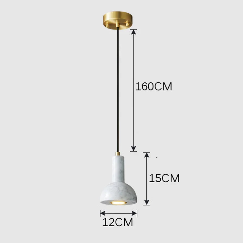 suspension nordique italienne en marbre décorative d'intérieur