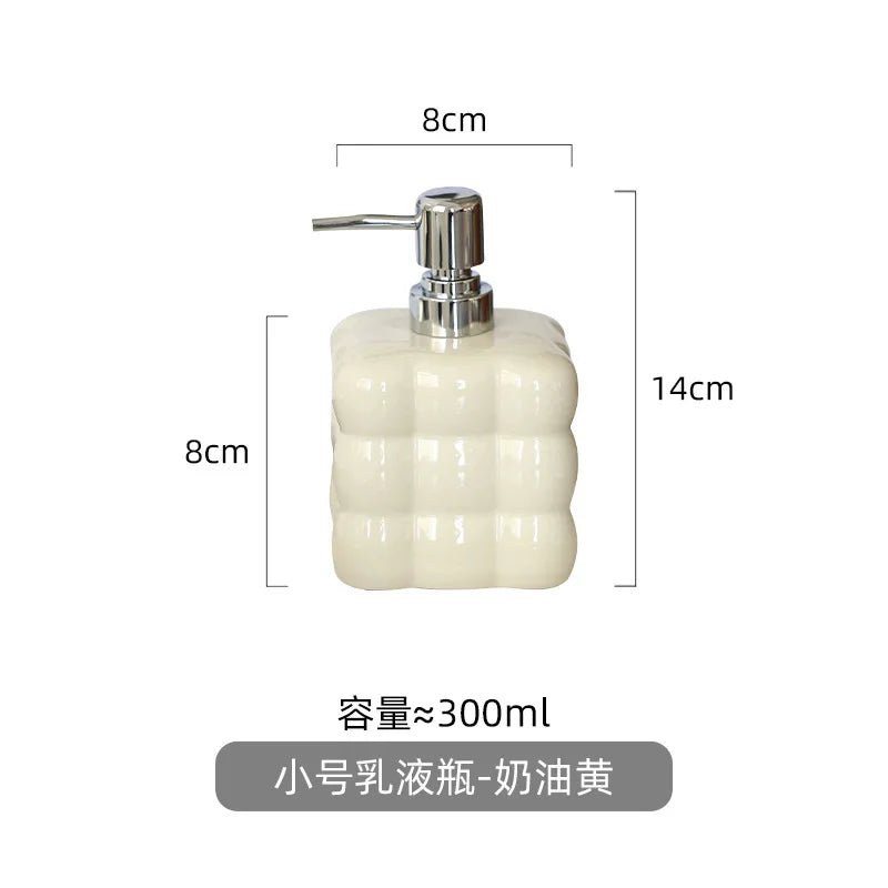 distributeur de savon créatif en céramique pour désinfectant et shampoing - vue 13 sur 12