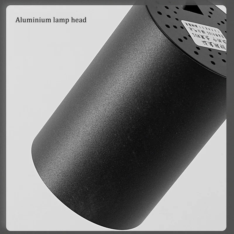 plafonnier télescopique led pour magasin et galerie d'art sur rail