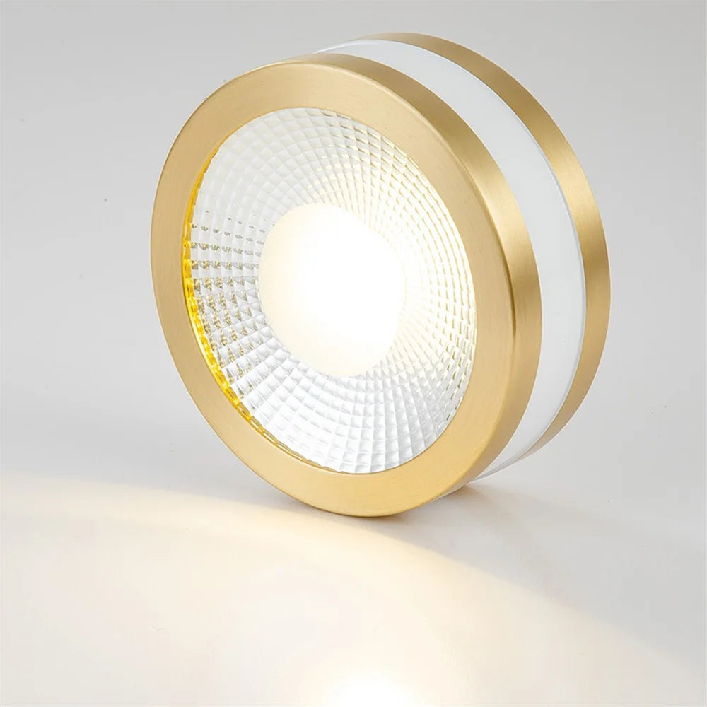 plafonnier led ultra fin en cuivre pour décoration intérieure moderne - vue 11 sur 12