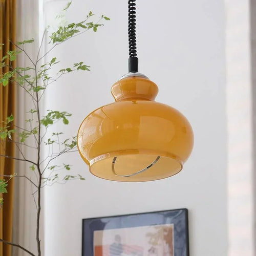Kronleuchter aus farbigem Glas im nordischen Design für Restaurant und Bar - vue 2 sur 9