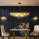Moderner LED-Kronleuchter aus Kristall für luxuriöse Innenräume