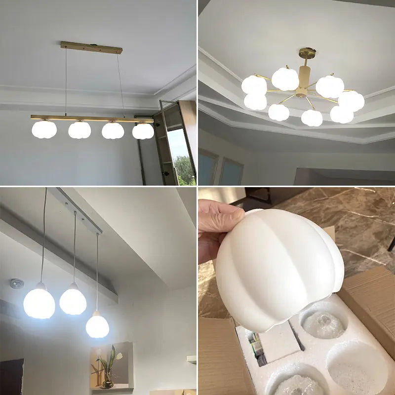 lustre à led moderne design nordique pour décoration intérieure - vue 7 sur 11