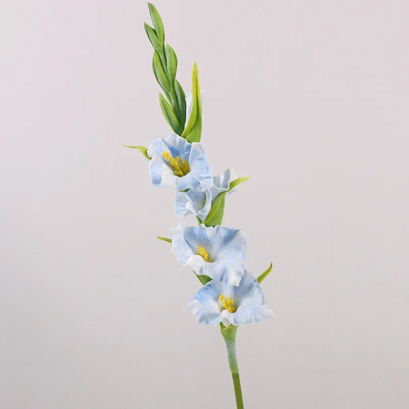 fleurs artificielles glaïeuls pour décoration de fête et bureau