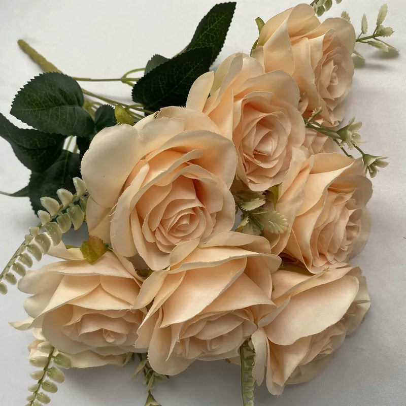 bouquets de roses artificielles pour décoration intérieure et extérieure - vue 11 sur 17