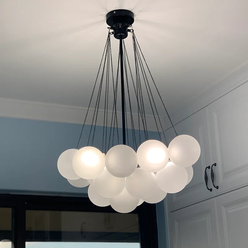 suspension moderne en verre pour décoration intérieure élégante - vue 7 sur 10