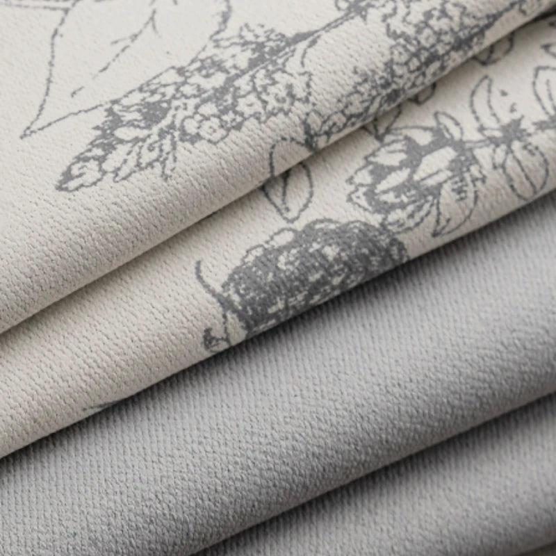 Rideau floral style chinois occultation partielle pour salon - vue 2 sur 9