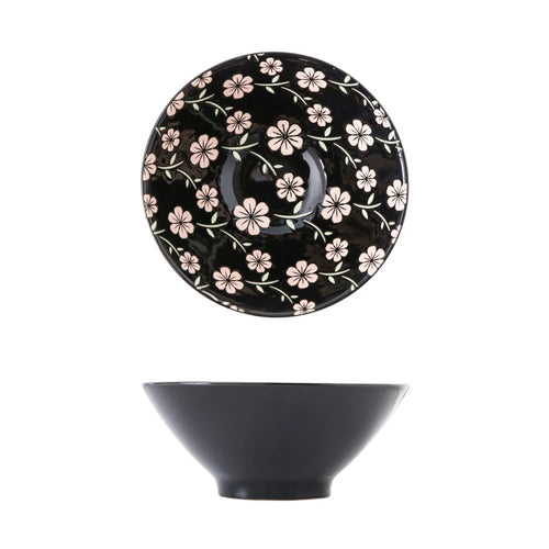 Bol ramen japonais floral ceramique capacite 1 2l
