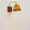 Japanische Vintage-Wandleuchte aus Holz Minimalistische LED-Lampe