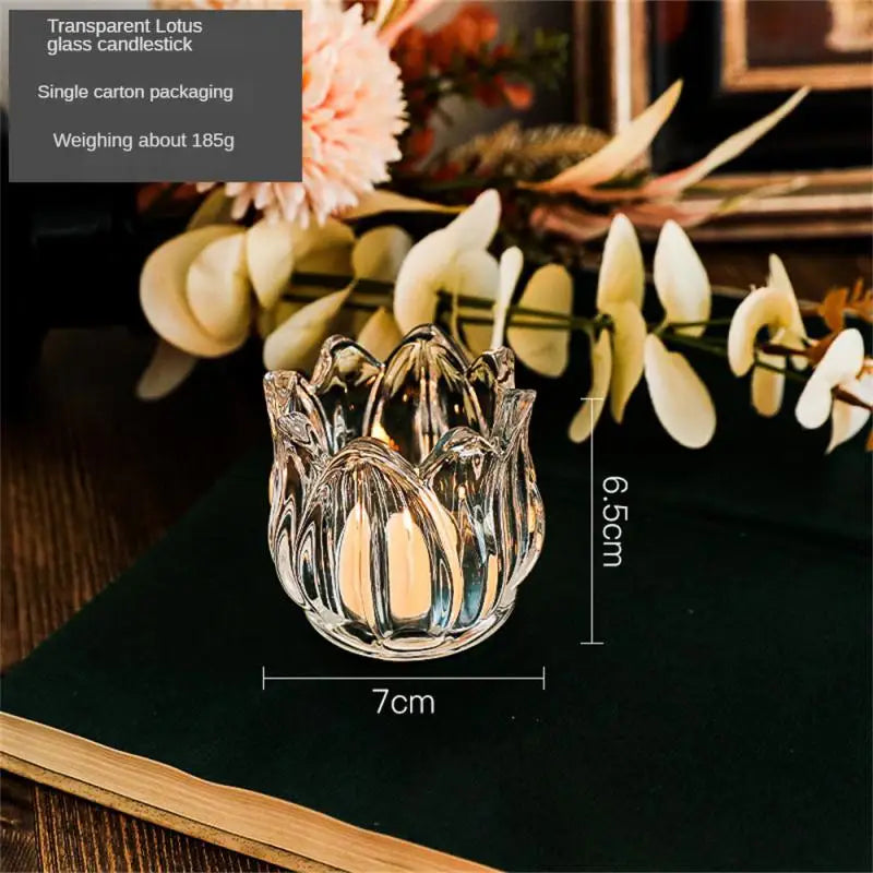 accessoires romantiques pour dîner bougeoirs tasses et bougies - vue 7 sur 8