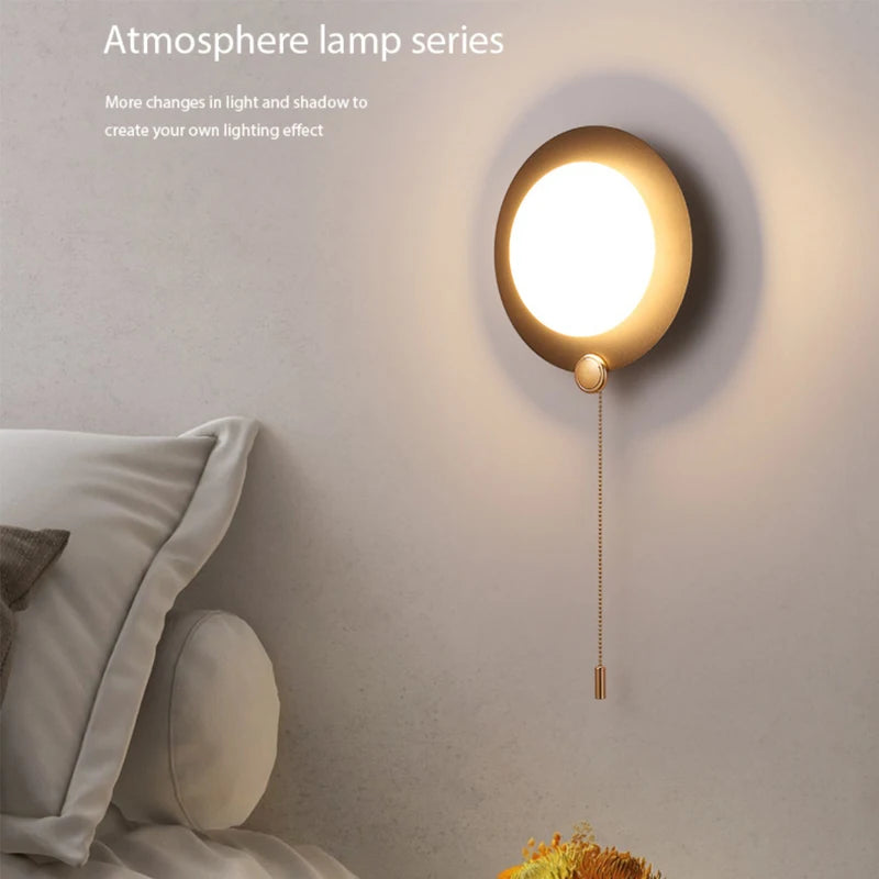 applique murale led d'intérieur créative avec interrupteur nouvelle lampe - vue 2 sur 8