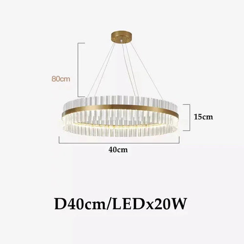 Moderner LED-Kronleuchter aus Kristall für elegantes Licht - vue 11 sur 15