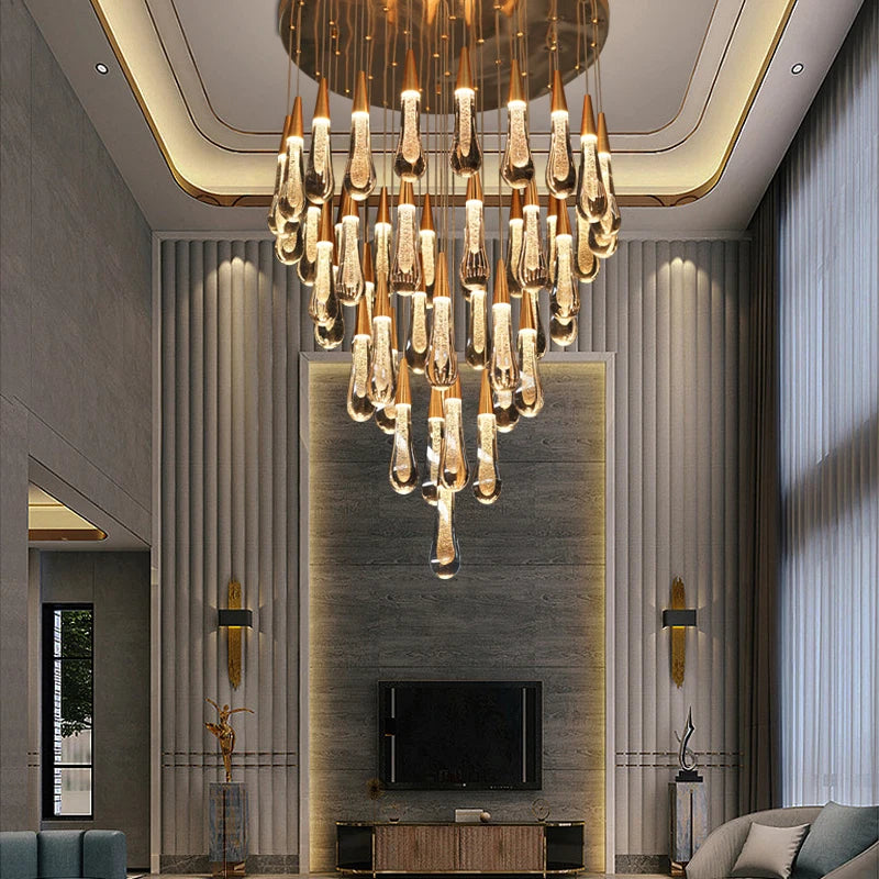 lustre led moderne design pour un éclairage élégant - vue 6 sur 17