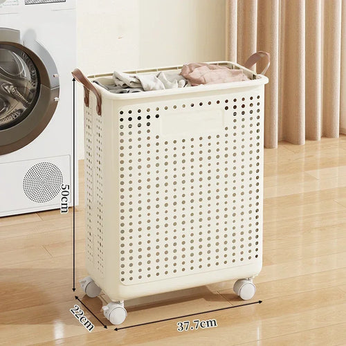 Dirty clothes basket, folding multifunctional handheld dirty clothes basket, large capacity collection basket, storage basket - vue 9 sur 8