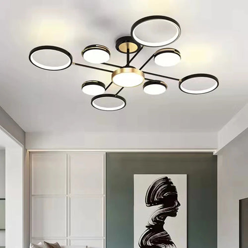 Minimalistische LED-Deckenleuchte 3 Farbtemperaturen dekorative Innenleuchte - vue 5 sur 30