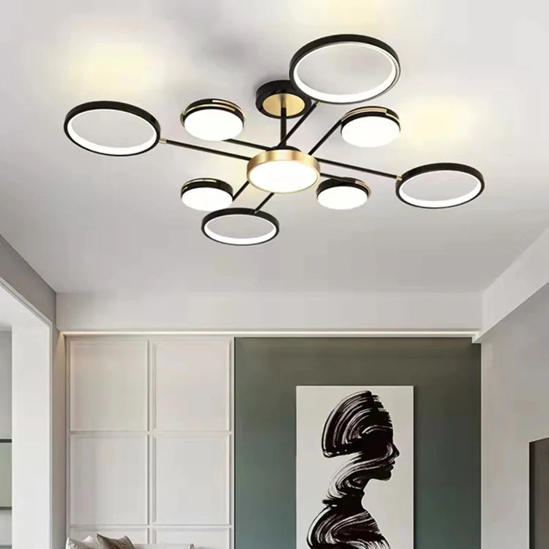 Minimalistische LED-Deckenleuchte 3 Farbtemperaturen dekorative Innenleuchte - vue 4 sur 30