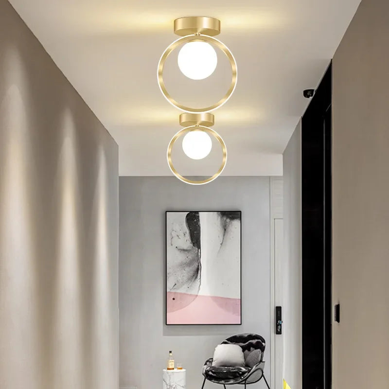 plafonnier led moderne en verre pour décoration intérieure et éclairage - vue 5 sur 10