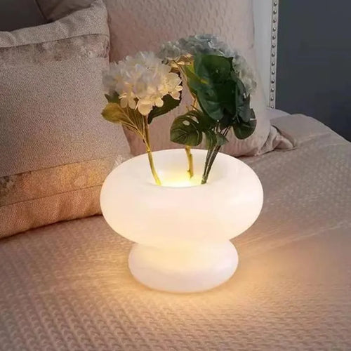 Tischlampe Pilzform aus Glas für Ihre stilvolle Inneneinrichtung - vue 6 sur 6