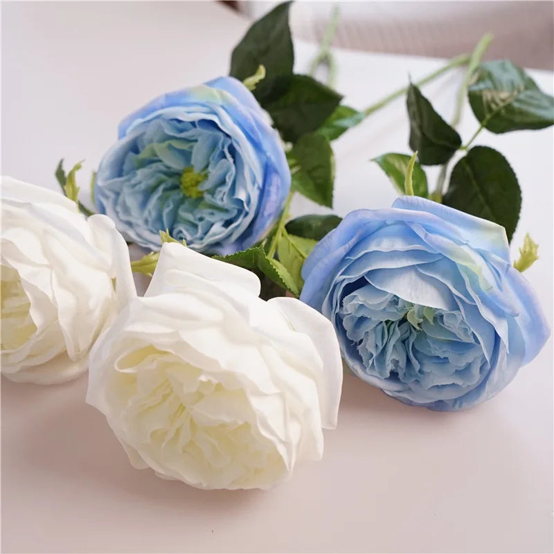 fleurs artificielles rose real touch pour décoration et cadeau - vue 4 sur 11
